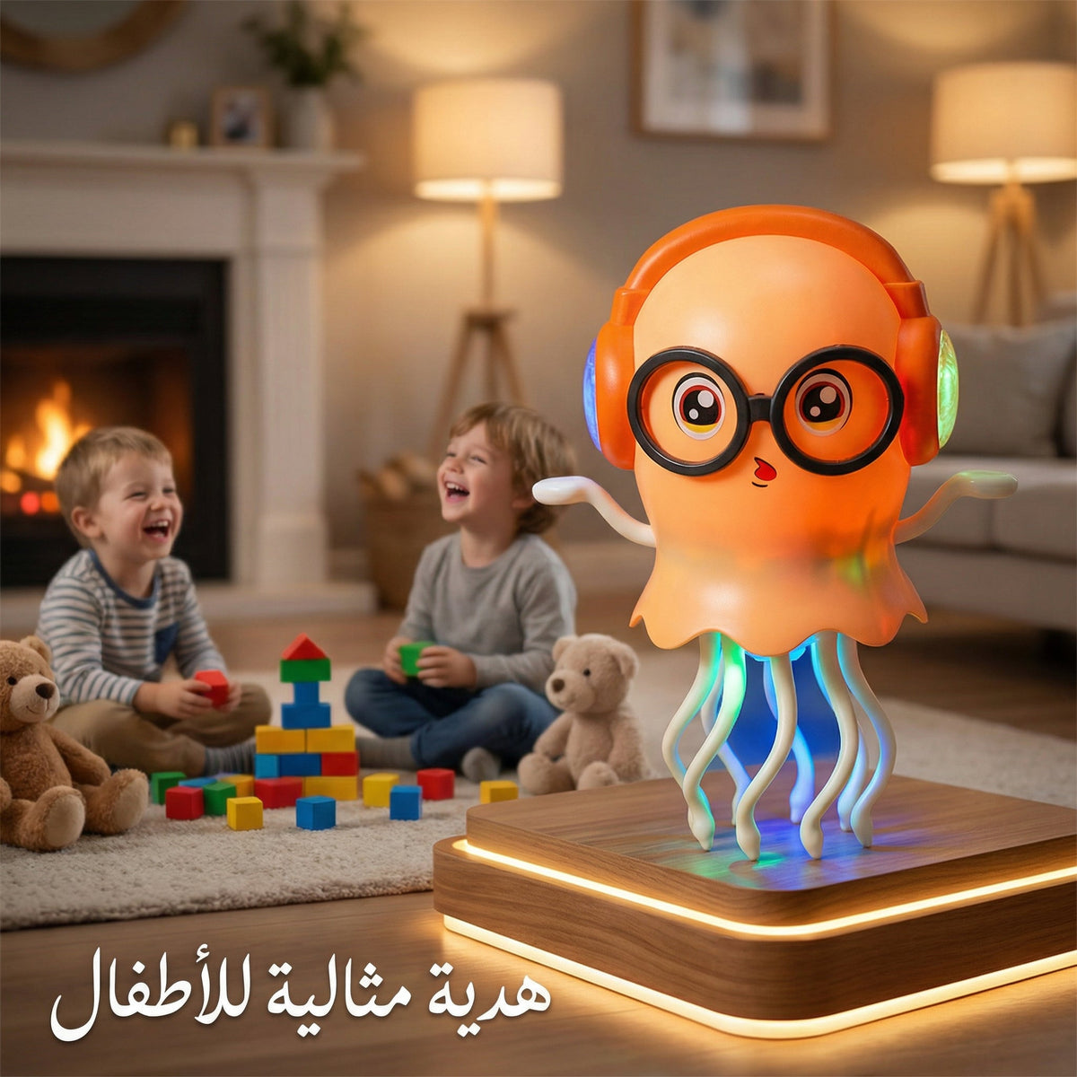 " قنديل البحر الراقص والمضيء – اللعبة الموسيقية الأكثر مبيعاً لإسعاد طفلك!" 2500د.ج فقط